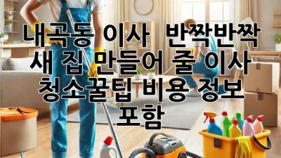내곡동 이사, ✨ 반짝반짝 새 집🏡 만들어 줄 이사 청소🧹꿀팁! (비용 정보 포함!)